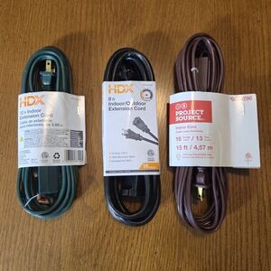 HDX 12 Ft, 8 Ft And 15 Ft Indoor Extension Cord